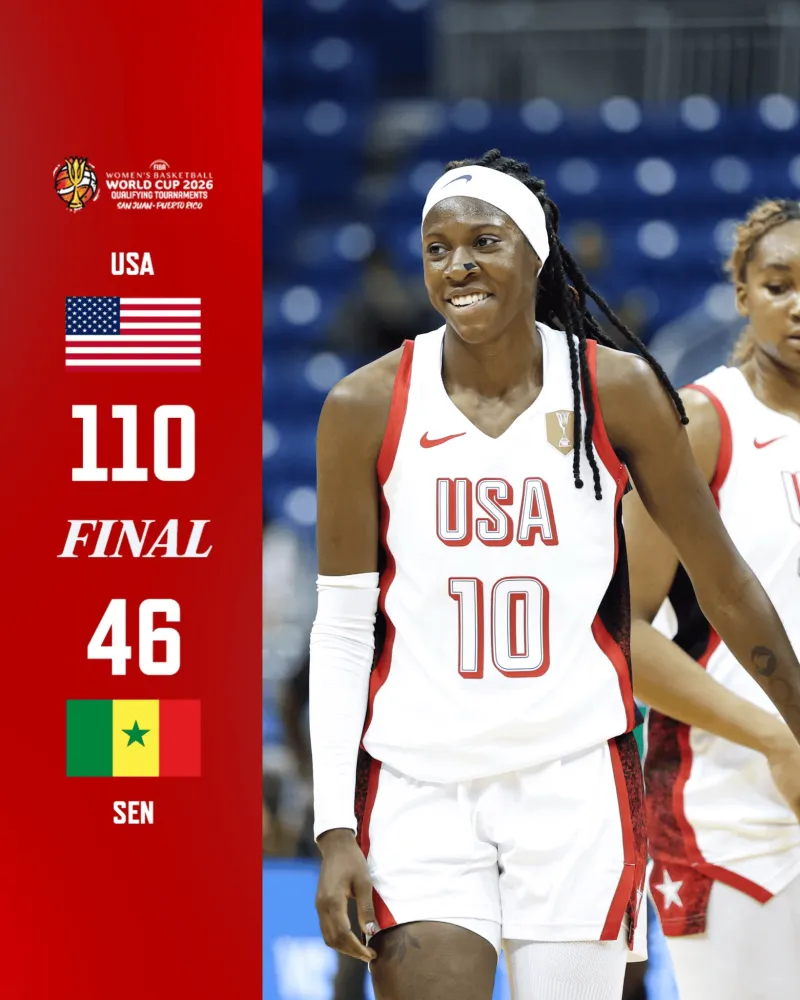 开云体育全站app下载优惠-女篮世预赛：克拉克17分&amp;amp;佩奇9分，美国女篮110-46塞内加尔